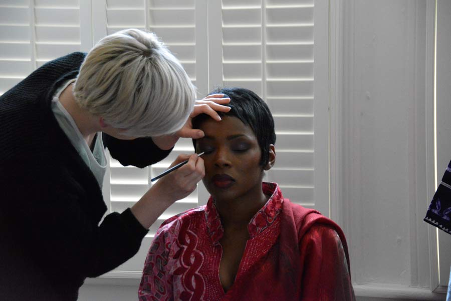 AMJ: Caroline in the makeup chair